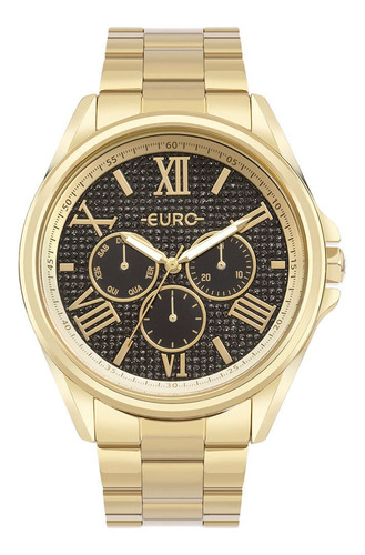 Relógio Euro Feminino Multiglow Dourado - Eu6p29aic/4p