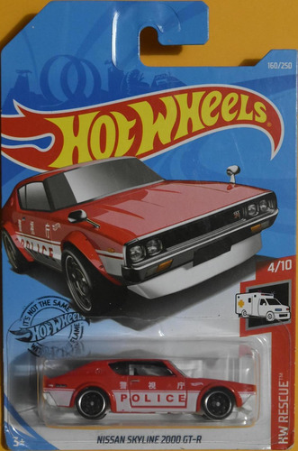 Hot Wheels Nissan Skyline 2000 Gt-r  #160 Rojo