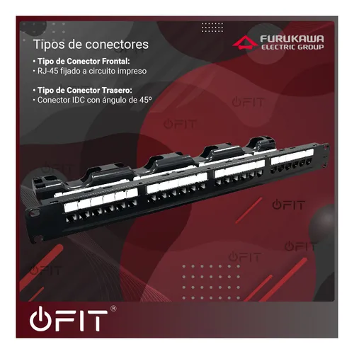 Patch Panel Modular Multilan 24 Puertos Categoria 6 Furukawa