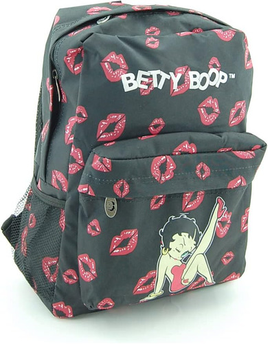 Mochila Y Llavero Microfibra Betty Boop 16 Alturas (negro)