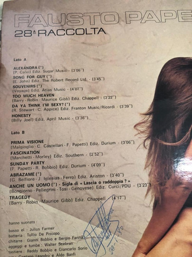 Disco Long Play Vinil - Fausto Papetti - 28 Raccolta (leer)