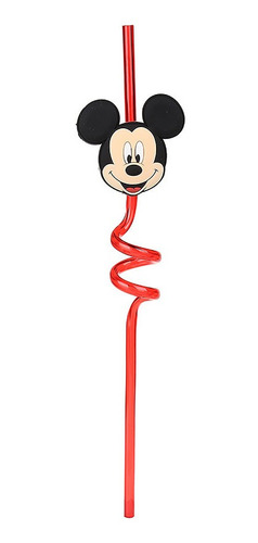 Imagem 2 de 5 de Canudo Reutilizável Mickey Mouse Disney 1 Unidade Etihome