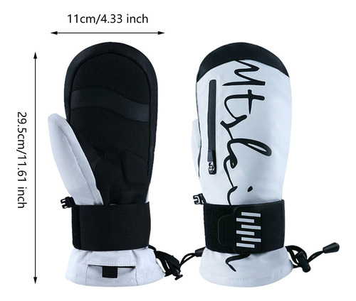 1 Par De Guantes De Esquí De Invierno, Guantes De Nieve L
