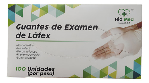 Guantes De Latex Talla Xs - X 100 Unid