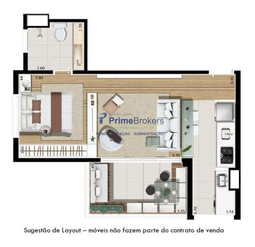 Imagem 2 de 17 de Apartamento Em Vila Mariana, São Paulo/sp De 45m² 1 Quartos À Venda Por R$ 709.000,00 - Ap2318920-s