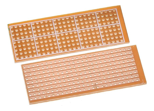Baquelita Perforada Continua Universal Pcb 2.5x6.4cm Kit 5