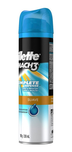 Imagen 4 de 5 de Gel De Afeitar Gillette Mach3 Complete Defense, 198 Gr