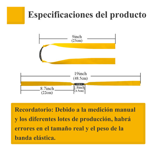 Banda Elástica Plana Slingshot De 10 Piezas, 0,75 Mm/1 Mm/1,