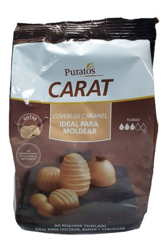 Chocolate Para Moldear Huevos De Pascua Carat Coverlux 800g