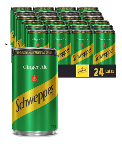 Schweppes Ginger Ale Lata 220ml (24 Latas)