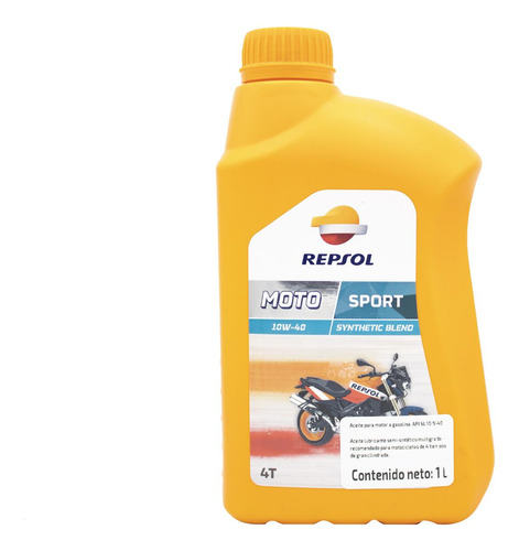 Aceite 4t-1l 10w4 Semisintetico Motosport Repsol