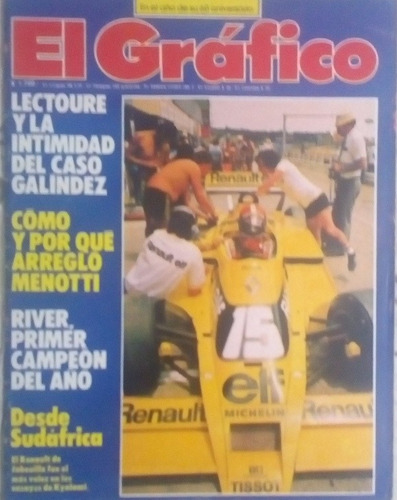 El Grafico 3099 River Campeon De Verano. Formula 1