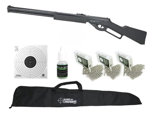 Carabina Pressão Cowboy Lever Action 4.5+3cx Esferas+combo