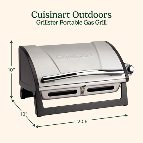 Churrasqueira A Gás Cuisinart Grillster Em Aço Inoxidável 80