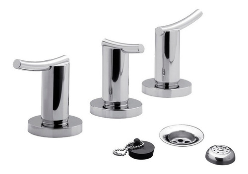 Imagen 1 de 6 de Griferia Para Bidet C/transf 295/39cr Desag Tapita Libby Fv