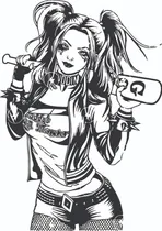 Comprar Vinilos Decorativos Pared Harley Quinn Frases Vinil