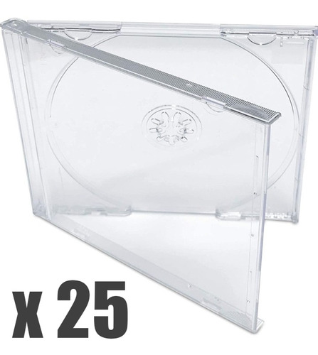 Estuche Acrílico Rígido Cd/dvd X25 Espesor 10.4mm Calidad A1