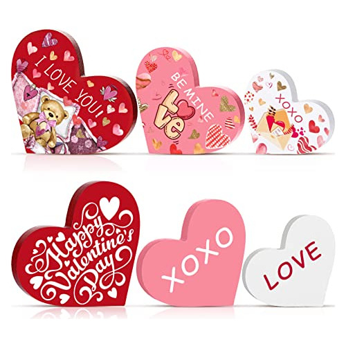 3 Pieces Valentines Day Table Sign, Heart Be Mine Table...