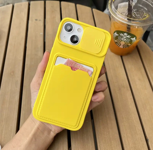 Funda Silicona Suave Con Billetera Para iPhone 14 Pro Max