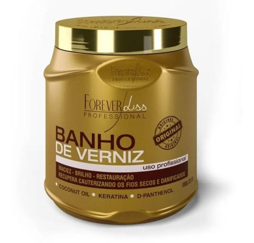 Banho De Verniz Brilho Hidratação 1kg Forever Liss