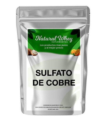 Sulfato De Cobre Pentahidrato  Puro 500 Gr