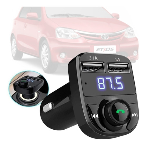Adaptador Bluetooth Conversor Fm Universal Toyota Etios