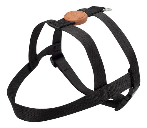 Imagem 2 de 6 de Conjunto Peitoral E Guia Tamanho Pp Preto Black