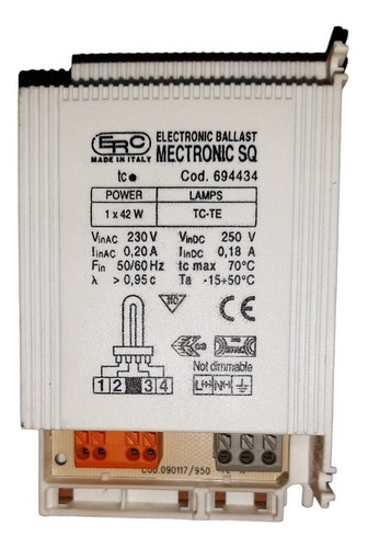 Impedancia Electrónica 1 X 42w  Tc - Te