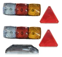 Comprar Kit Homologacion Trailer - Faros M\u002Fa Triangulos Luz Patente