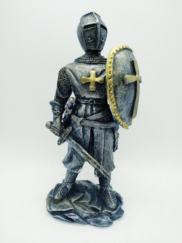 Enfeite Resina Cavaleiro Templário Guarda Cruzadas Ws1921
