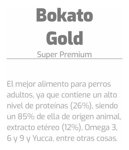 Imagen 2 de 5 de Bokato Gold 20 Kilos