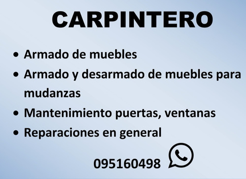 Carpintero En Madera 