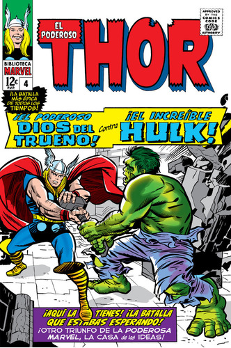 Bibm21 Poderoso Thor 4 1964-65, De Jack Kirby. Editorial Panini Comics, Tapa Blanda En Español, 2023