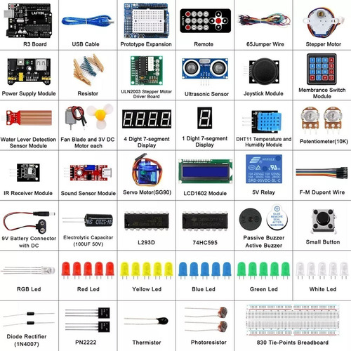 Kit De Aprendizaje Para Uno R3 Arduino Kit De Inicio Básico