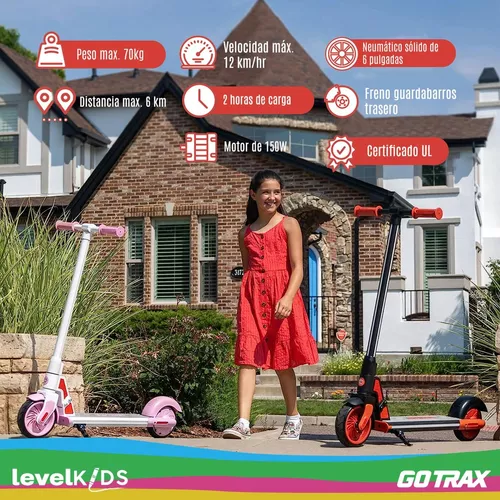 Scooter Eléctrico Level Fitness Gotrax Gks 12 Km/H 150w Para Niños