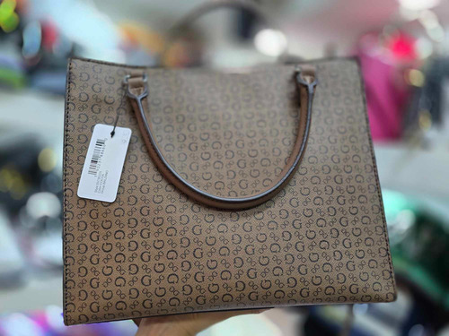 Bolsa Tote Guess Café Con Asas Café