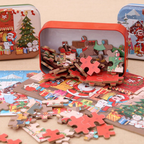 Juego De 2 Rompecabezas Navideños, Regalos De Navidad Para N
