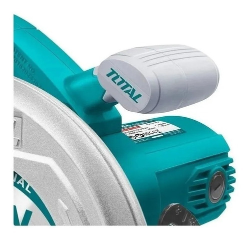 Imagen 2 de 4 de Sierra Circular Total 1400w 7-1/4'' 185mm C/ Guia Industrial Color Turquesa