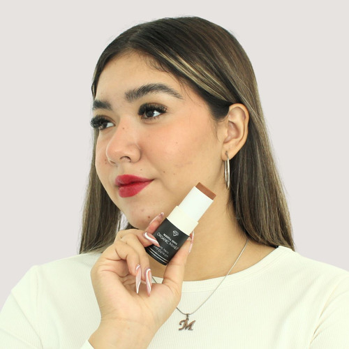 Base de maquillaje en sólido Nuestra Tierra Organic Makeup Makeup countoring Countoring en barra Makeup pop countoring castaña tono castaña - 14g