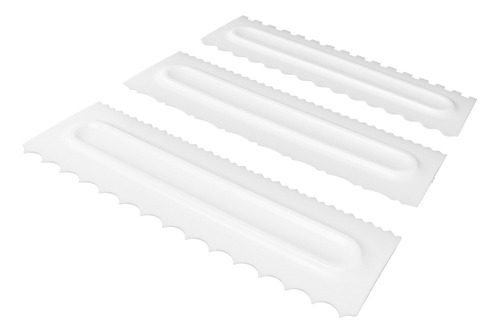D Juego De 3 Espátulas De Plástico For Modelar Tartas Con