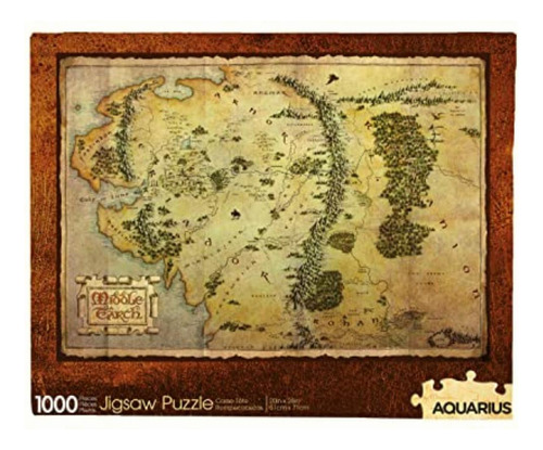 Aquarius The Hobbit Map Puzzle Rompecabezas De 1000