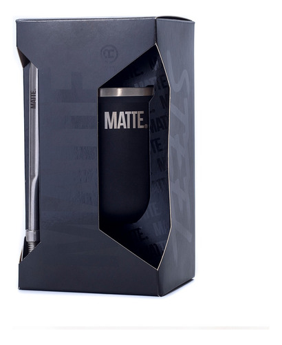 Mate Steel De Acero Inoxidable Termico + Bombilla - Matte