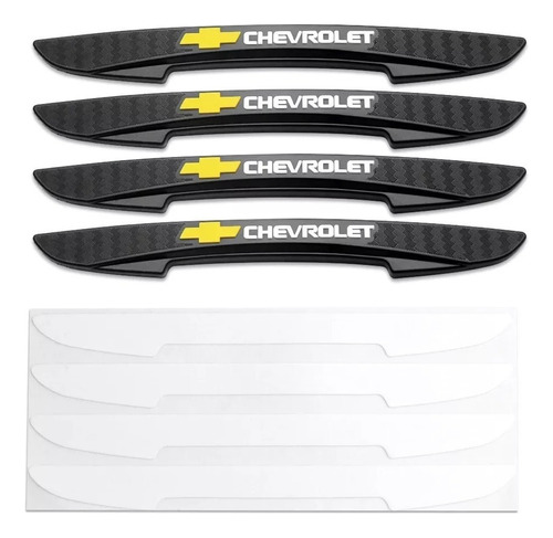 Set Protector Goma Puerta Retrovisor Auto Emblema Logo