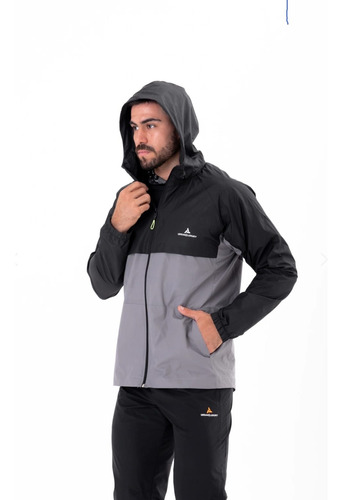 Campera Rompeviento Running Semi Impermeable Deportivo Run