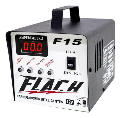 Carregador Bateria 15amp 12v Inteligente Com Aux Part F15