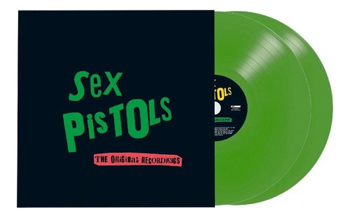 Lp Sex Pistols The Original Recording Duplo Verde + Adesivos