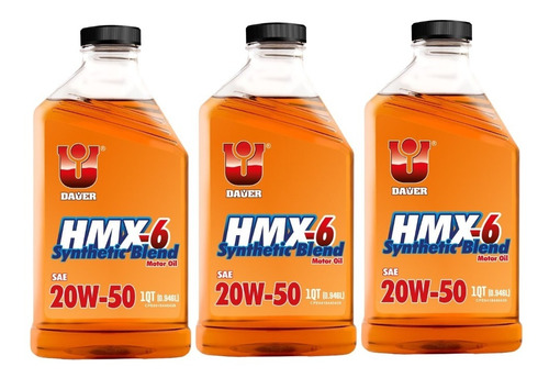 Aceite Semi Sintético 20w-50 Dauer Hmx-6 946ml