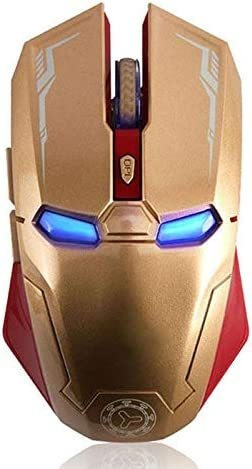 Mouse Inalambrico Optico Gaming 1600dpi Iron Man Pc Gamer