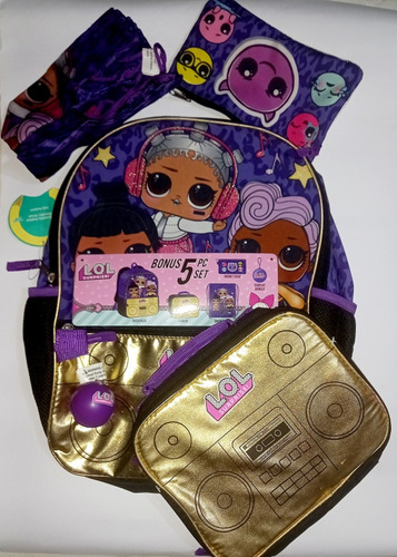 Bolso Escolar 5 Piezas