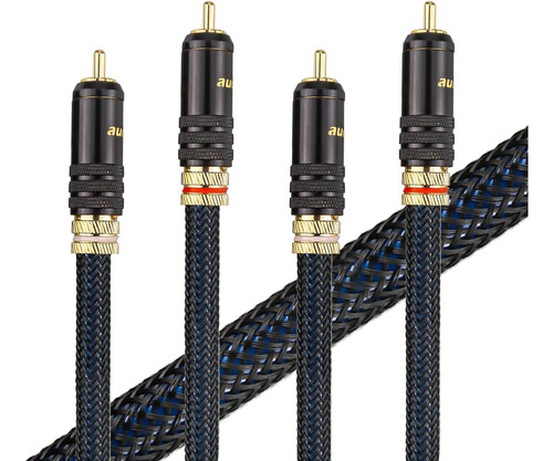 Cable A10 Rca, Cable De Audio Estéreo [conectores Chapados E